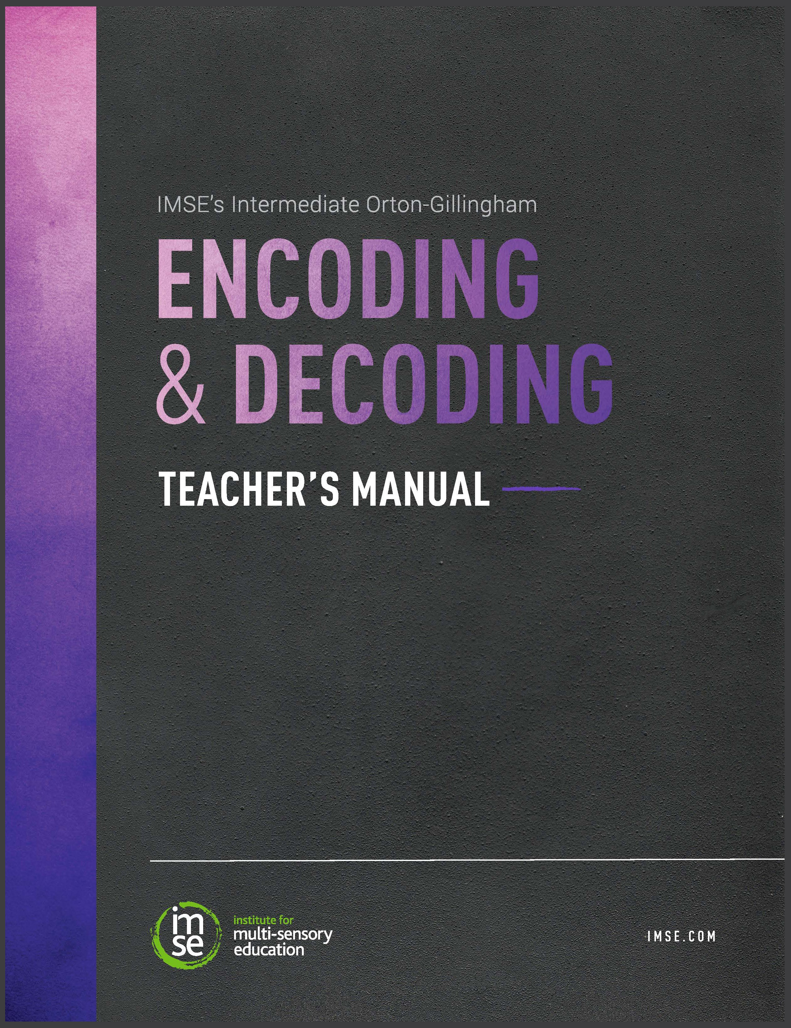 Intermediate Encoding and Decoding Teacher Manual