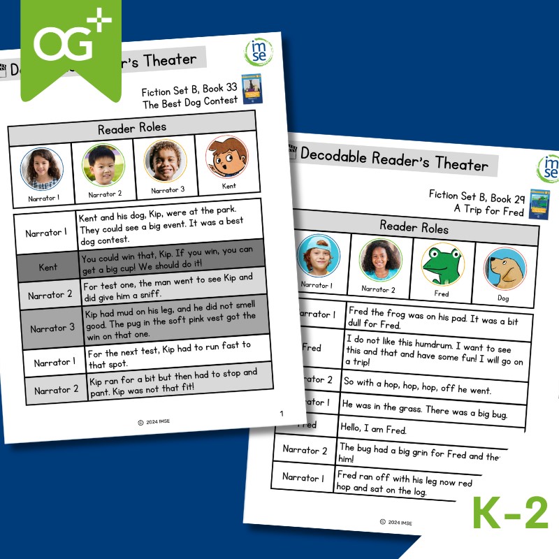 OG+ Decodable Readers Theater Set B
